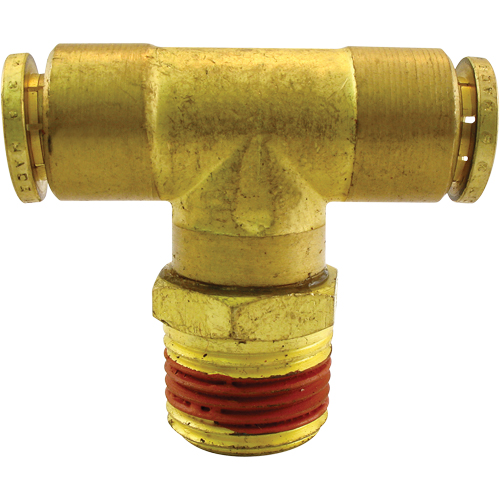 P.T.C. Swivel Male Branch Tees, Brass, 1/8" Helyx Safety & Industrial Supplies