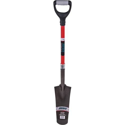 Heavy-Duty Drain Spade, Carbon Steel, 14" x 5-1/2" Blade, 29" L, D-Grip Handle Helyx Safety & Industrial Supplies