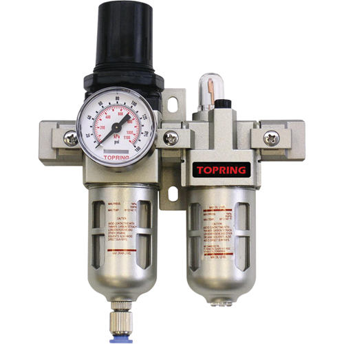 Airflo Compact Filter/Regulator & Lubricator (Gauge Included), 1/2" NPTF Helyx Safety & Industrial Supplies