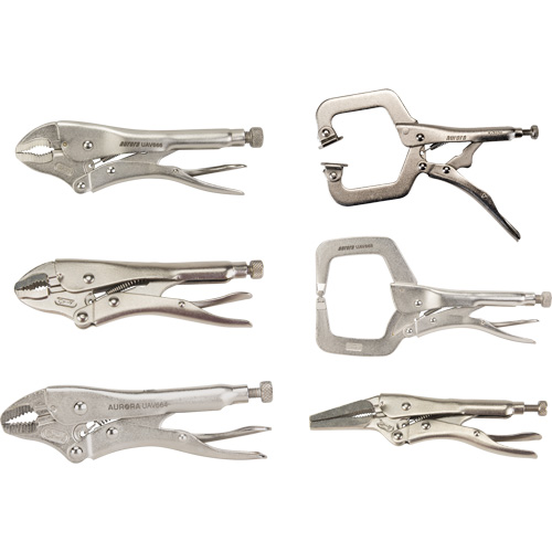Locking Plier Set, 6 Pieces Helyx Safety & Industrial Supplies