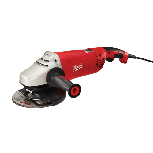 Meuleuse &agrave; grand angle sans blocage avec prise &agrave; g&acirc;chette, 7"/9", 120 V, 15 A, 6000 Tr/min Helyx Safety & Industrial Supplies