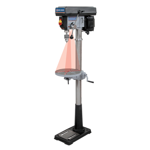 Floor Drill Presses With Laser, 13", 5/8" Chuck, 3600 RPM Helyx Safety & Industrial Supplies
