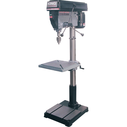 Perceuses &agrave; colonne de plancher, 22", Mandrin 3/4", 4200 tr/min Helyx Safety & Industrial Supplies
