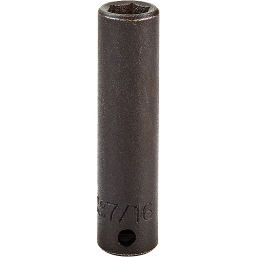 Douille, Chocs, 7/16", Prise 3/8", 6 pans, Profond Helyx Safety & Industrial Supplies