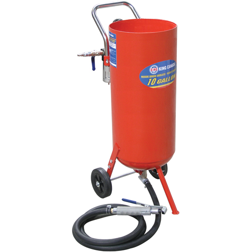Pressure Abrasive Sandblasters, 6-25 CFM, 8.3 Gal. (10 US Gal) Tank Helyx Safety & Industrial Supplies
