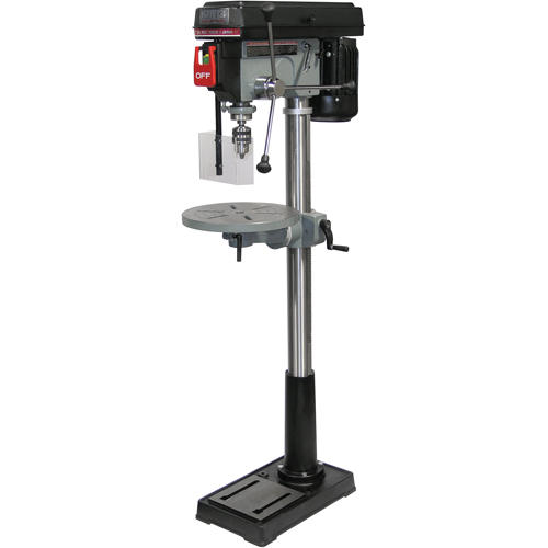 Perceuses &agrave; colonne de plancher, 17", Mandrin 5/8", 3400 tr/min Helyx Safety & Industrial Supplies