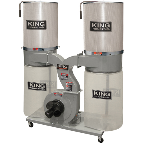 Dust Collectors with 2 Canister Filters, 55-1/2" x 23" x 70" Helyx Safety & Industrial Supplies