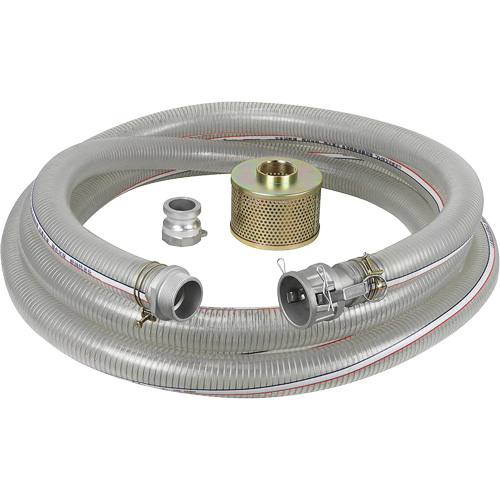 Reinforced Suction Hose Kit for Water Pump, 3" x 300" Helyx Safety & Industrial Supplies