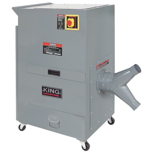 Metal Dust Collector, 40-1/4" x 22-1/2" x 43-3/4" Helyx Safety & Industrial Supplies