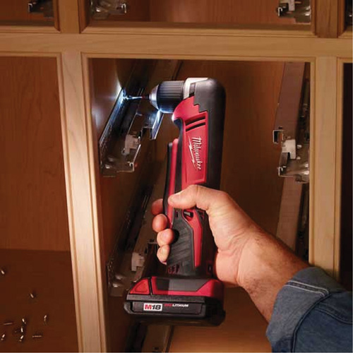 M18 Cordless Right Angle Drill (Tool Only), 18 V, 3/8" Chuck, Lithium-Ion Helyx Safety & Industrial Supplies