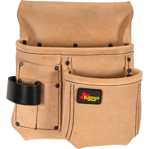Half Carpenter Apron, Multiple Tool Holder, Leather, 4 Pockets Helyx Safety & Industrial Supplies