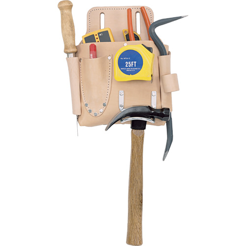 Drywall Tool Pouch, Tool Holder, Leather, 7 Pockets Helyx Safety & Industrial Supplies