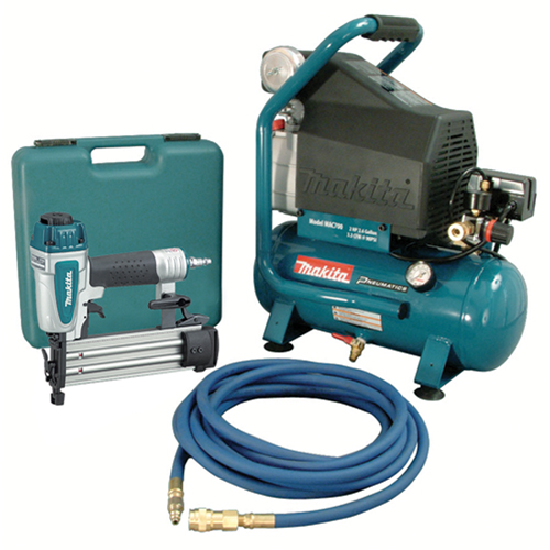 Trousses de compresseur d'air et Cloueuse Brad, &eacute;lectrique, 2,6 gal. (2,6 gal. US), 130 PSI, 120/1 V Helyx Safety & Industrial Supplies