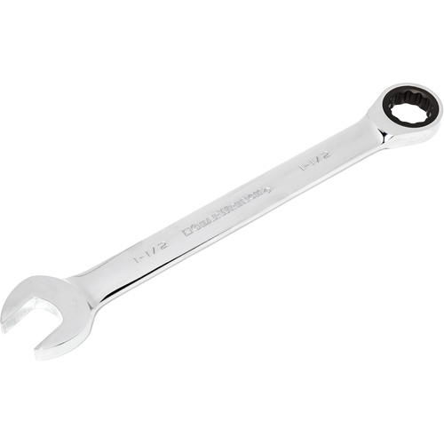 Ratcheting Combination Wrench, 12 Point, 1-1/2", Chrome Finish Helyx Safety & Industrial Supplies