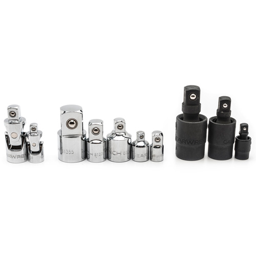 Jeu de douilles &agrave; joints et d'adaptateurs de douilles universelles 1/4", 3/8" et 1/2" &agrave; 10 pi&egrave;ces Helyx Safety & Industrial Supplies