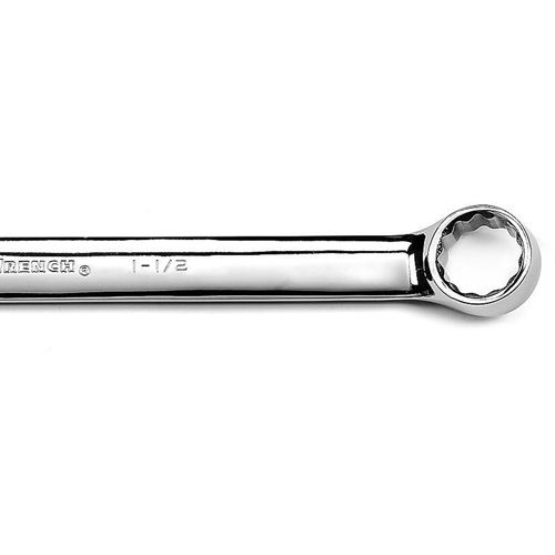 12-Point Long Pattern Combination Wrench, 12 Point, 1-1/2", Chrome/Polished Finish Helyx Safety & Industrial Supplies