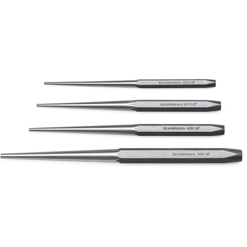 Long Taper Punch Set, 4 Pieces Helyx Safety & Industrial Supplies