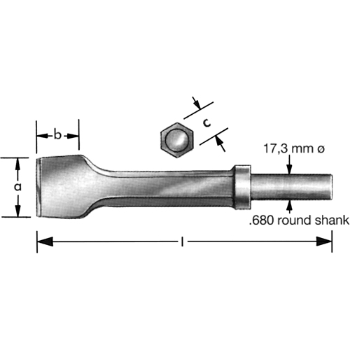 Burin pneumatique a/collier de r&eacute;tention Helyx Safety & Industrial Supplies