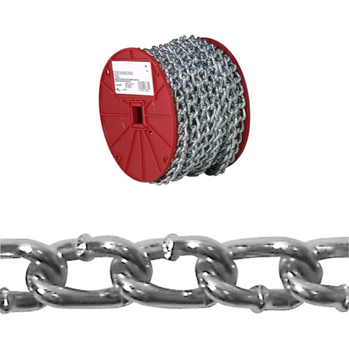 Chaîne torsad&eacute;e, Acier &agrave; faible teneur en carbone, #2 x 125' (38,1 m) l, Charge d'utilisation 310 lb (0,155 tonne) Helyx Safety & Industrial Supplies
