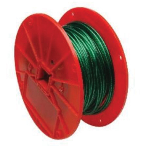 C&acirc;ble m&eacute;tallique, 250' (76,2 m) x 1/16", 28 lb (0,014 tonne), Rev&ecirc;tement de vinyle Helyx Safety & Industrial Supplies