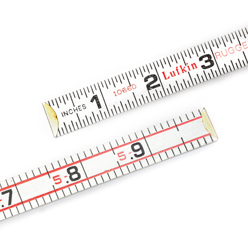Folding Wood Rule, 6' L, Wood, 1/6" Graduations Helyx Safety & Industrial Supplies
