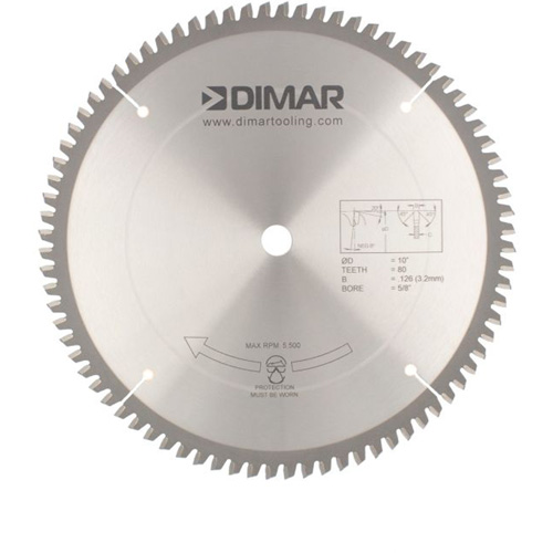 Contractor Saw Blades, 10", 80 Teeth, Non-Ferrous Use Helyx Safety & Industrial Supplies
