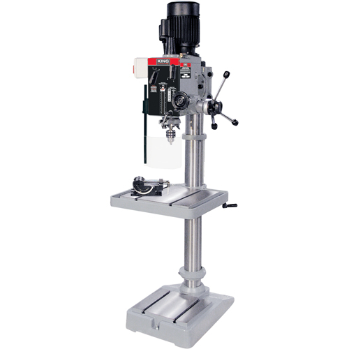 Gearhead Drilling Machines, 1/2" Chuck, 6 Speed(s), 21-3/4" W x 19-1/2" L, #3 Morse Helyx Safety & Industrial Supplies