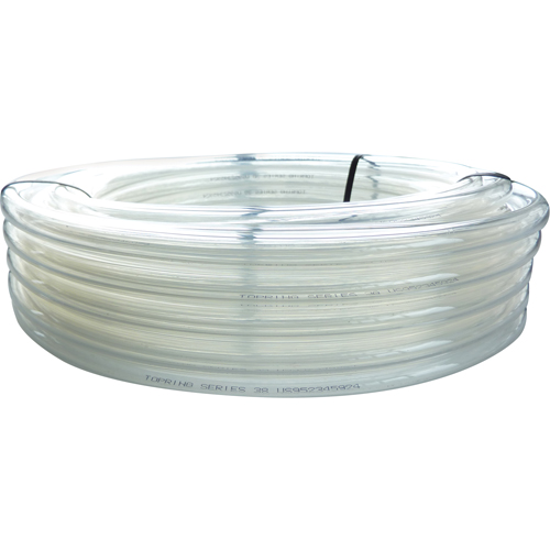 Tubing, Air/Water, 1" OD x 100' L, PVC, Clear, 35 PSI @ 20°C Helyx Safety & Industrial Supplies
