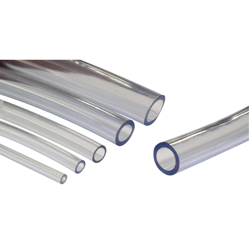 Tubing, Air/Water, 1" OD x 100' L, PVC, Clear, 35 PSI @ 20°C Helyx Safety & Industrial Supplies