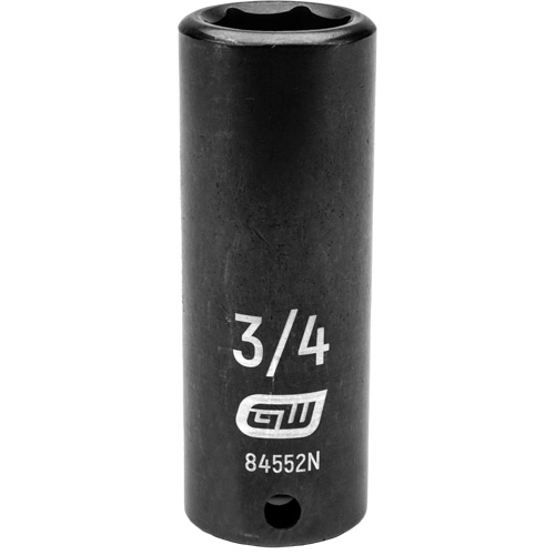 SAE Socket, Impact, 3/4", 1/2" Drive, 6 Points, Deep Helyx Safety & Industrial Supplies