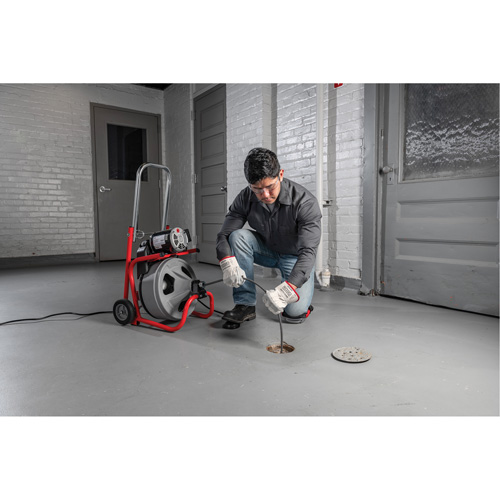 D&eacute;gorgeoir auto-aliment&eacute; K-400 a/c&acirc;ble C-45IW, &eacute;lectrique, 1/2" x 75' et 3/8" x 100' Helyx Safety & Industrial Supplies