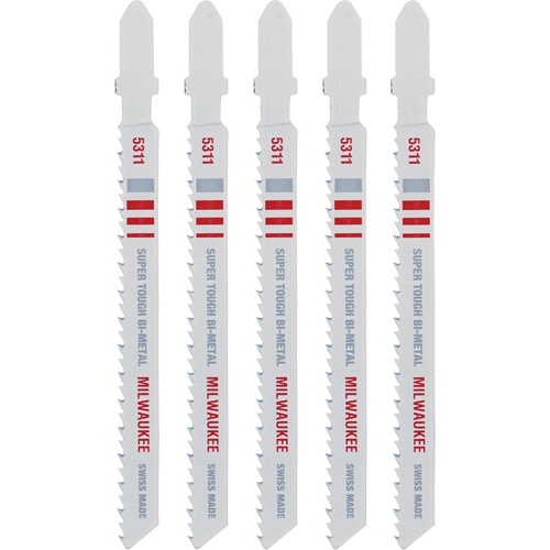 Jigsaw Blade, Bi-Metal, T-Shank, 4" L, 10 TPI Helyx Safety & Industrial Supplies