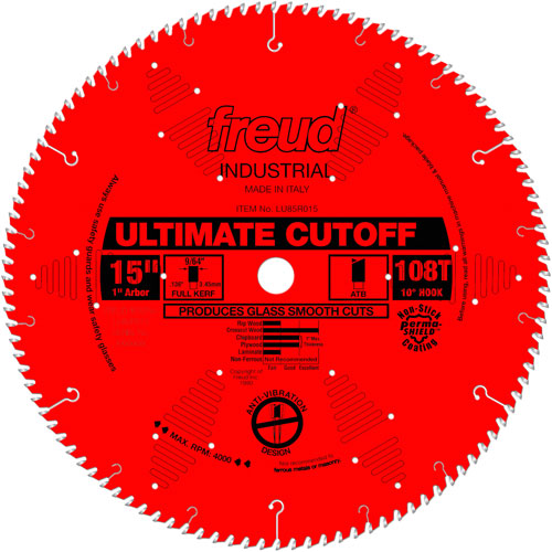 Lames de scie industrielle TCS - finition et coupe en travers, 15", 108 dents, Pour Bois Helyx Safety & Industrial Supplies