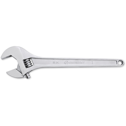 Cl&eacute; &agrave; manche conique r&eacute;glable — emball&eacute; sur carte, 15" lo, la max. 1-11/16"/43 mm, Chrome/Poli Helyx Safety & Industrial Supplies