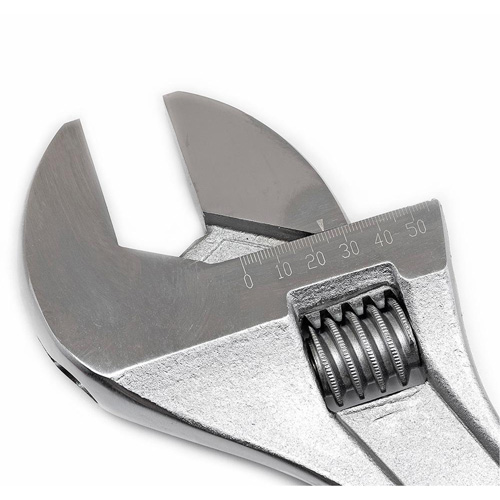 Cl&eacute; &agrave; manche conique r&eacute;glable — emball&eacute; sur carte, 18" lo, la max. 2-1/16"/53 mm, Chrome/Poli Helyx Safety & Industrial Supplies