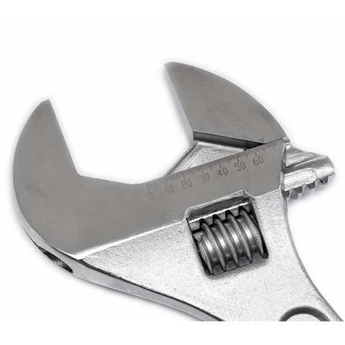 Adjustable Tapered Handle Wrench - Carded, 24" L, 2-7/16"/62 mm Max Width, Chrome/Polished Helyx Safety & Industrial Supplies