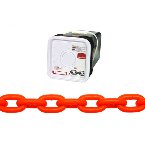 Chaîne haute r&eacute;sistance, Acier au carbone, 5/16" x 60' (18,3 m) l, Calibre 43, Charge d'utilisation 3900 lb (1,95 tonne) Helyx Safety & Industrial Supplies