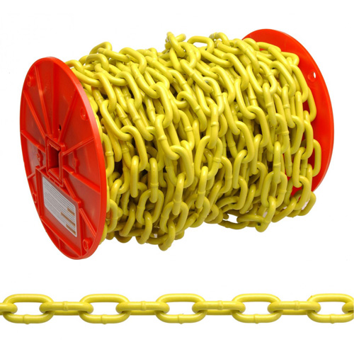 Proof Coil Chain, Low Carbon Steel, 1/4" x 60' (18.3 m) L, Grade 30, 1300 lbs. (0.65 tons) Load Capacity Helyx Safety & Industrial Supplies