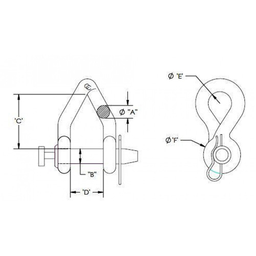 Campbell&reg; Short Body Twisted Clevis Helyx Safety & Industrial Supplies