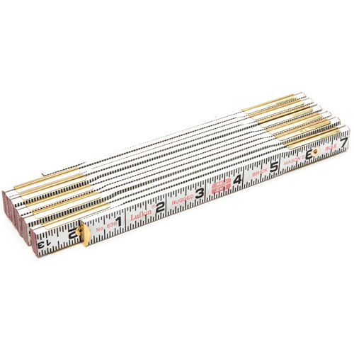 R&egrave;gle de maçon Red End, 6' lo, Bois, Graduations de 1/16" Helyx Safety & Industrial Supplies