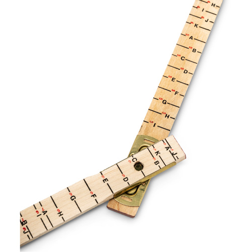 R&egrave;gle de maçon surdimensionn&eacute; Red End, 6' lo, Bois, Graduations de 1/16" Helyx Safety & Industrial Supplies