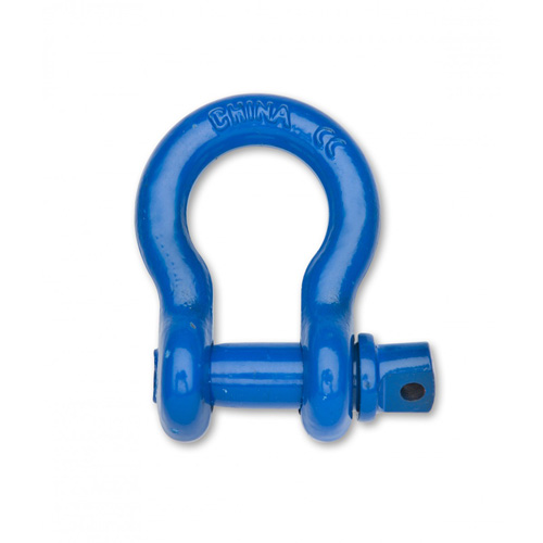Farm Clevis Anchor Shackle, 1/4", Screw Pin, Coated Helyx Safety & Industrial Supplies