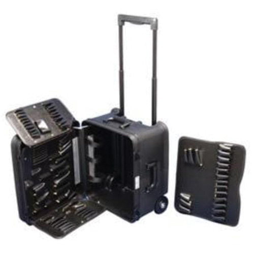 Trousse d'outils de service mobile sur 2 roues, 16-3/4" la x 13-1/2" p x 20" h, Noir Helyx Safety & Industrial Supplies