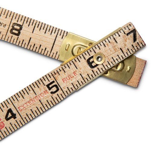 Folding Rule, 6' L, Wood, 1/16" Graduations Helyx Safety & Industrial Supplies