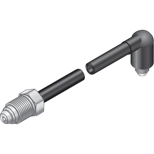 TUYAU GAZ,5/8-18 RACCORD RH-96", NOIR Helyx Safety & Industrial Supplies