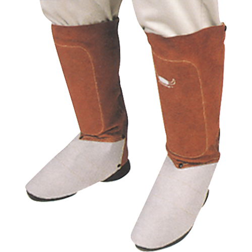 Leather Spats, 6" L, Lava Brown Helyx Safety & Industrial Supplies