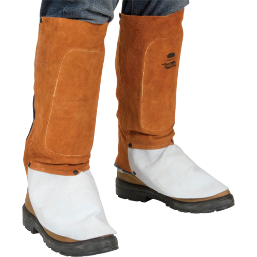 Leather Spats, 14" L, Lava Brown Helyx Safety & Industrial Supplies