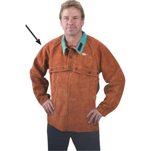 Plastrons &agrave; manches en cuir, 2T-Grand, Lava Brown Helyx Safety & Industrial Supplies