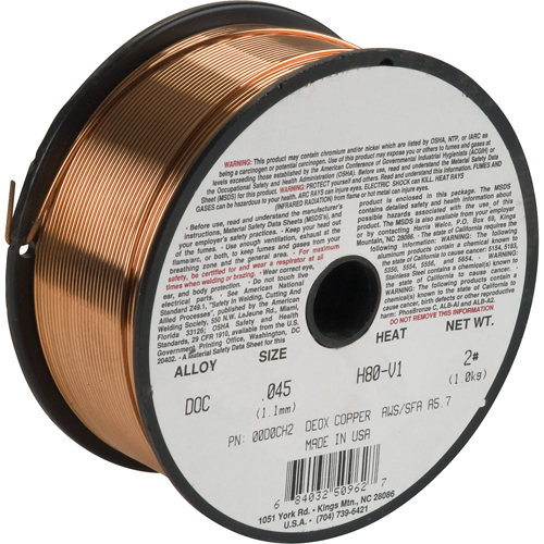 Welding Wire, Deoxidized Copper, 3/32" Diameter Helyx Safety & Industrial Supplies
