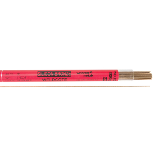 Baguettes pour soudage TIG en longueurs de 36", 1/16", Bronze silicon&eacute; Helyx Safety & Industrial Supplies